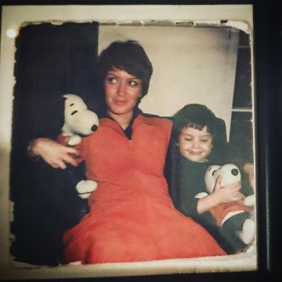 Picture of Jake Maskall with his mother.